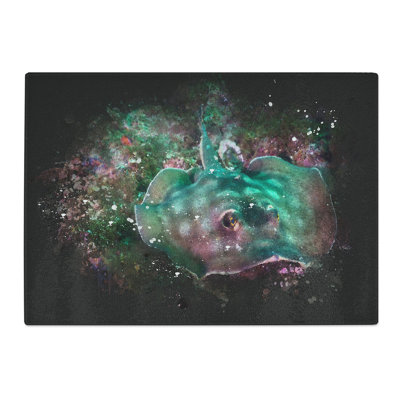 Sting Ray Paint Splash Chopping Board