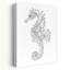 Ornate Seahorse Design by Isabelle Brent - Wrapped Canvas Print-886722053