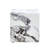 Modern White MDF+Sticker Material Cube Stylish Texture Design Coffee Table -15.75 Inches