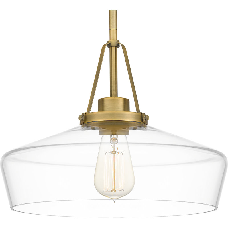 Almer 1 - Light Single Pendant, Aged Brass