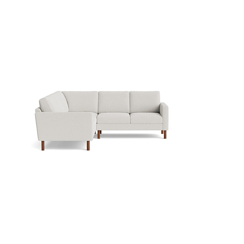 Laguna Sectional, Left Hand Facing, Velvet - Beige