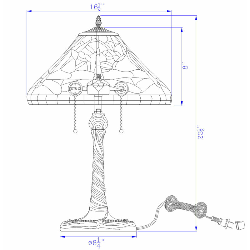 Lampe de table en métal VanVleet