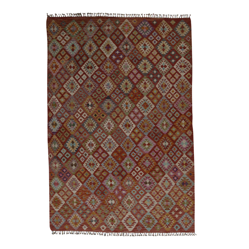 Wool Moroccan Area Rug in Brown