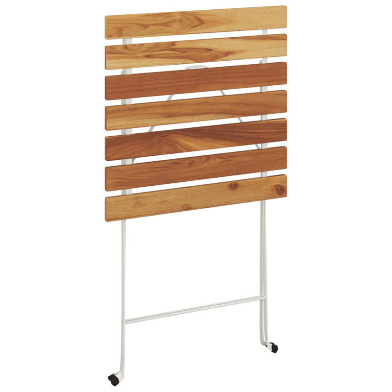 Virgina 3 Piece Folding Bistro Set Solid Wood Acacia and Steel