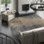 Abstract Area Rug in Brown/Peach