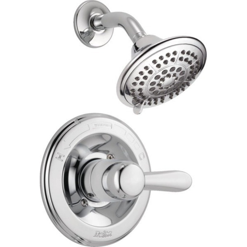 Ensemble de robinet de douche à fonction unique Lahara 14 Series, ensemble de garniture de valve de douche, Chrome