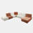 Cristeen Contemporary Modular - Armless Chair