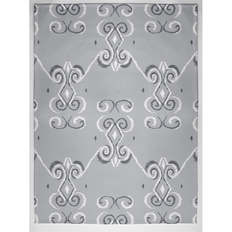 Hester Plain Weave / Muslin Throw Blanket, Grey