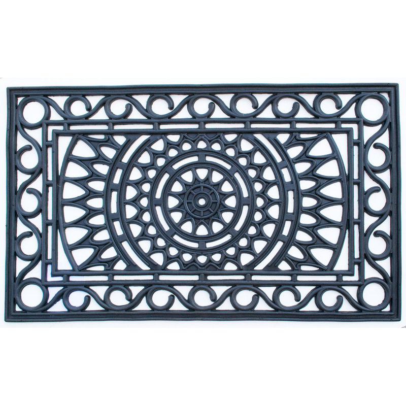 Needville Non-Slip Outdoor Doormat, 18" H x 30" W