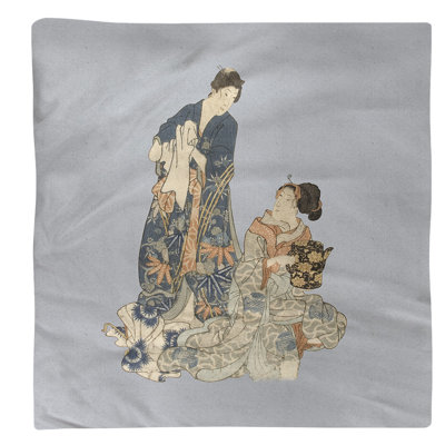 Utagawa Kuniyoshi Cotton Solid Colour Square Napkin