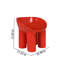 Chaise longue simple en fibre de verre simple rouge