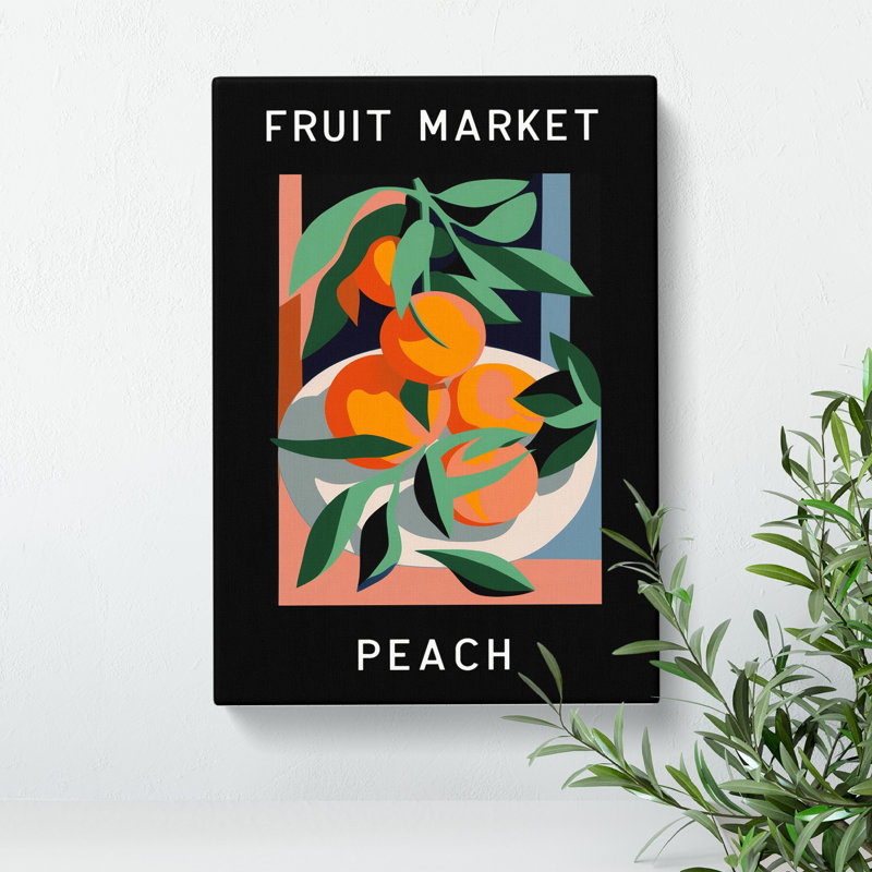 XMKTMKT-484 Peach Fruit Market Exhibition Vol.1 - Wrapped Canvas Print, 76cm H x 50cm W x 3cm D