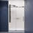 Leon 48" W x 76" H Single Sliding Frameless Shower Door with Tsunami Guard-55412946