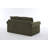 Greco Vintage Upholstered Rolled Arm Loveseat – Compressed Pack, Removable Cover-124822022
