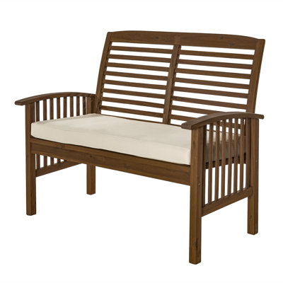 Solid Wood Acacia Outdoor Bench