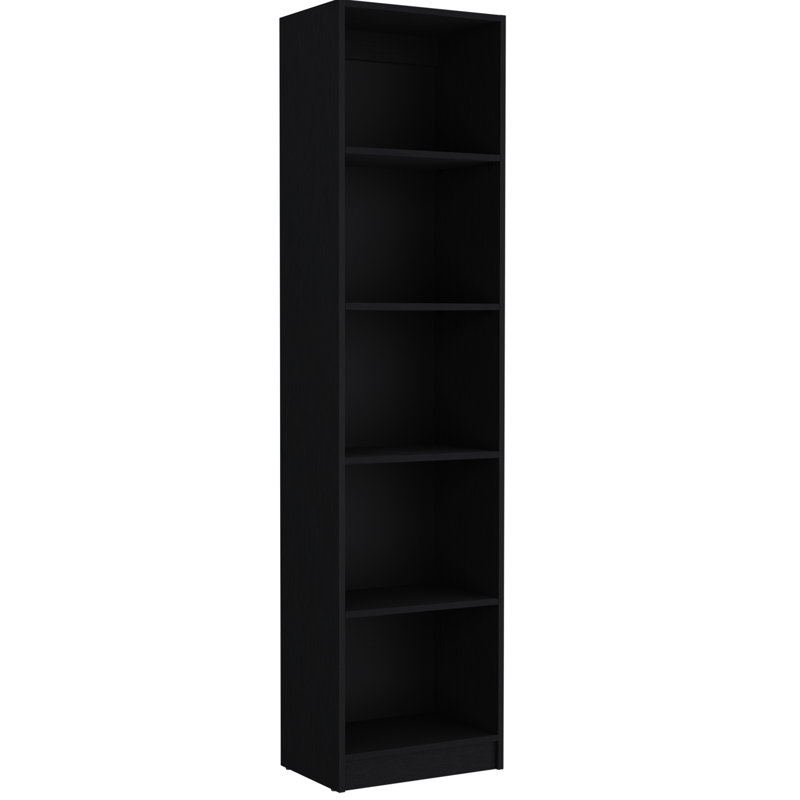 2 salons noirs: bibliothèques minces et à 2 portes pour rehausser la décoration intérieure