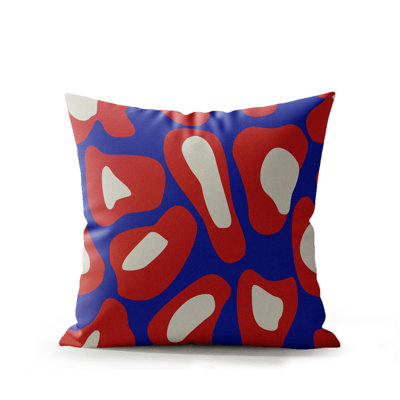 Coussin d'intérieur en simili suède Dilar