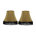 Gold with Black Fringe