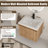 Bellmead 72'' Wall-Mounted Double Bathroom Vanity Set with Resin Vanity Top and 24'' Bathroom Wall Cabinet-530905642