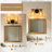 2-Light Hammered Glass Vanity Light-179080879