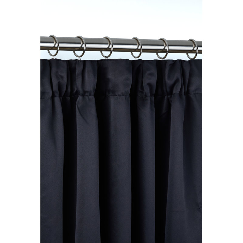 Cozine Blackout Curtain Pair, Black, 114 W x 183 D cm