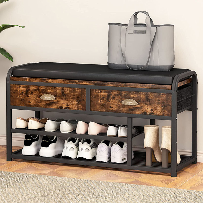 Banc de rangement en similicuir Beppina
