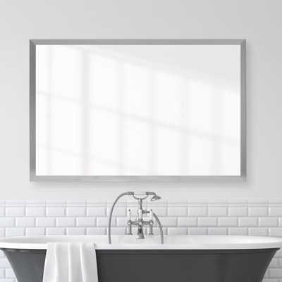 Wood Framed Mirror with Safety Backing Ideal for Bathroom / Vanity Mirror Ellis Collection