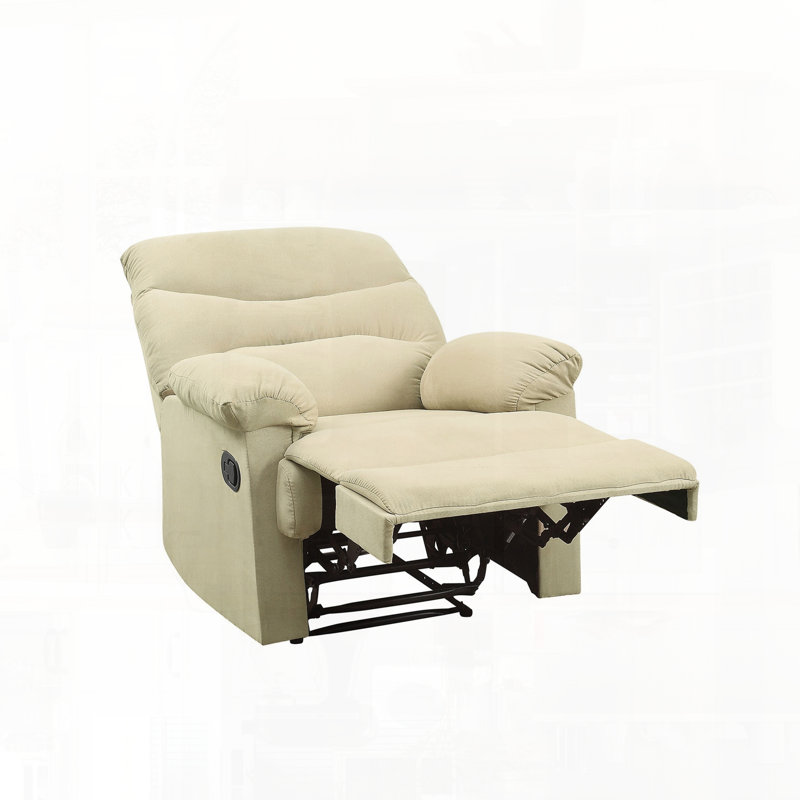 Fauteuil inclinable en microfibre, Beige