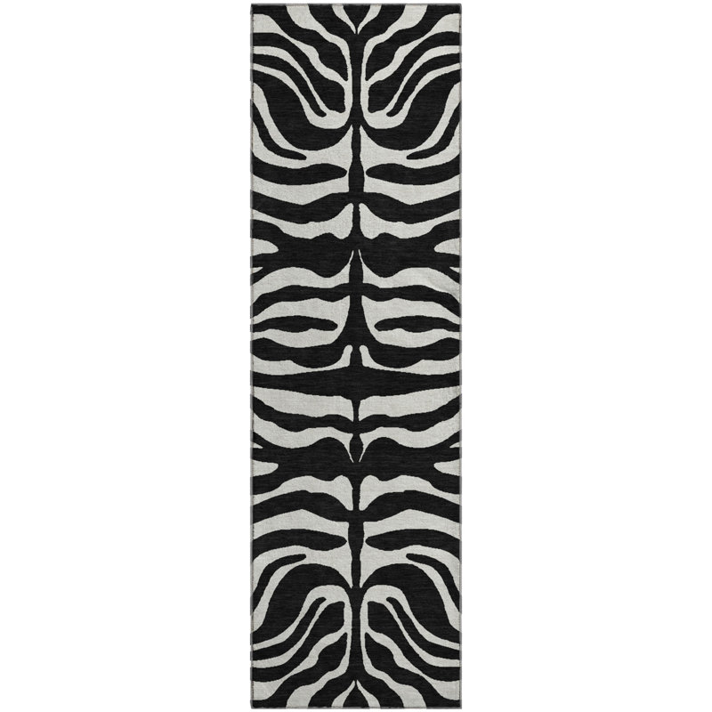 Premium Machine Washable Goulven AMF1042 Animal Print Rug, Runner 2'3" x 7'6"
