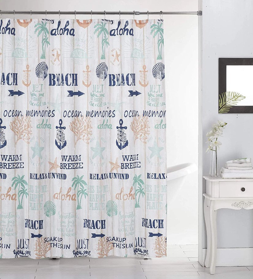 Linen Store 13 Pieces Shower Curtain Set | Wayfair