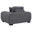 Fauteuil d'appoint rembourré gris anthracite Plather-1722113480