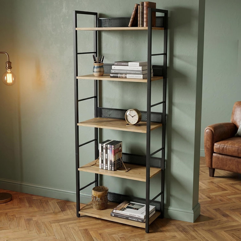 154.99 cm H x 59.99 cm W Floating Shelf Bookcase