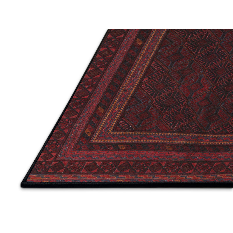 Tapis rouge à motif sud-ouest, Rectangle 6 pi x 9 pi