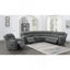 Canapé modulaire inclinable divin gris anthracite 6 pièces