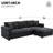 Modern 4 Sectional , Convertible , Iron Frame For Living Room, Apartment, Office Interiors Design L-shaped With Comfortable Couch Office, Strong