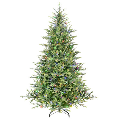 7.5' Pre-lit Miracle Shape Alberta Spruce Artificial Christmas Tree