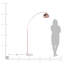Aanya 210cm Arched Floor Lamp-99024875