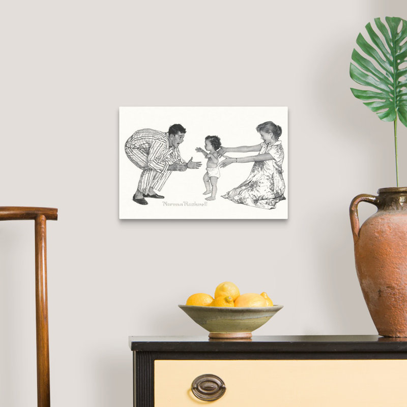 «Baby's First Step», art mural sur toile, Toile tendue, H 12 po x l 18 po x P 1,25 po