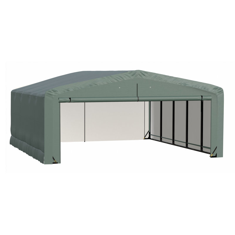 ShelterTube Wind and Snow-Load Rated Garage, 20x32x10 Green