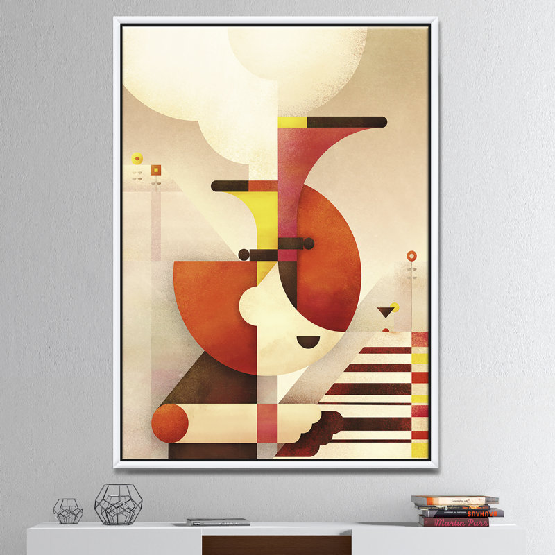 All that jazz-reproduction d’art sur toile, H 40 po x l 30 po x P 1,5 po, Toile encadrée flottée blanche