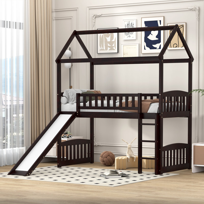Karlsruhe Twin Loft Bed by Harper Orchard, Espresso