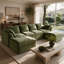 Sofa Upholstered " Linen Sectional-1168544074-1168544075