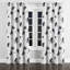 Abstract Window curtains - Modern Minimal Black And White Ink Grommet Curtain - 1 Panel-447859020-447859017