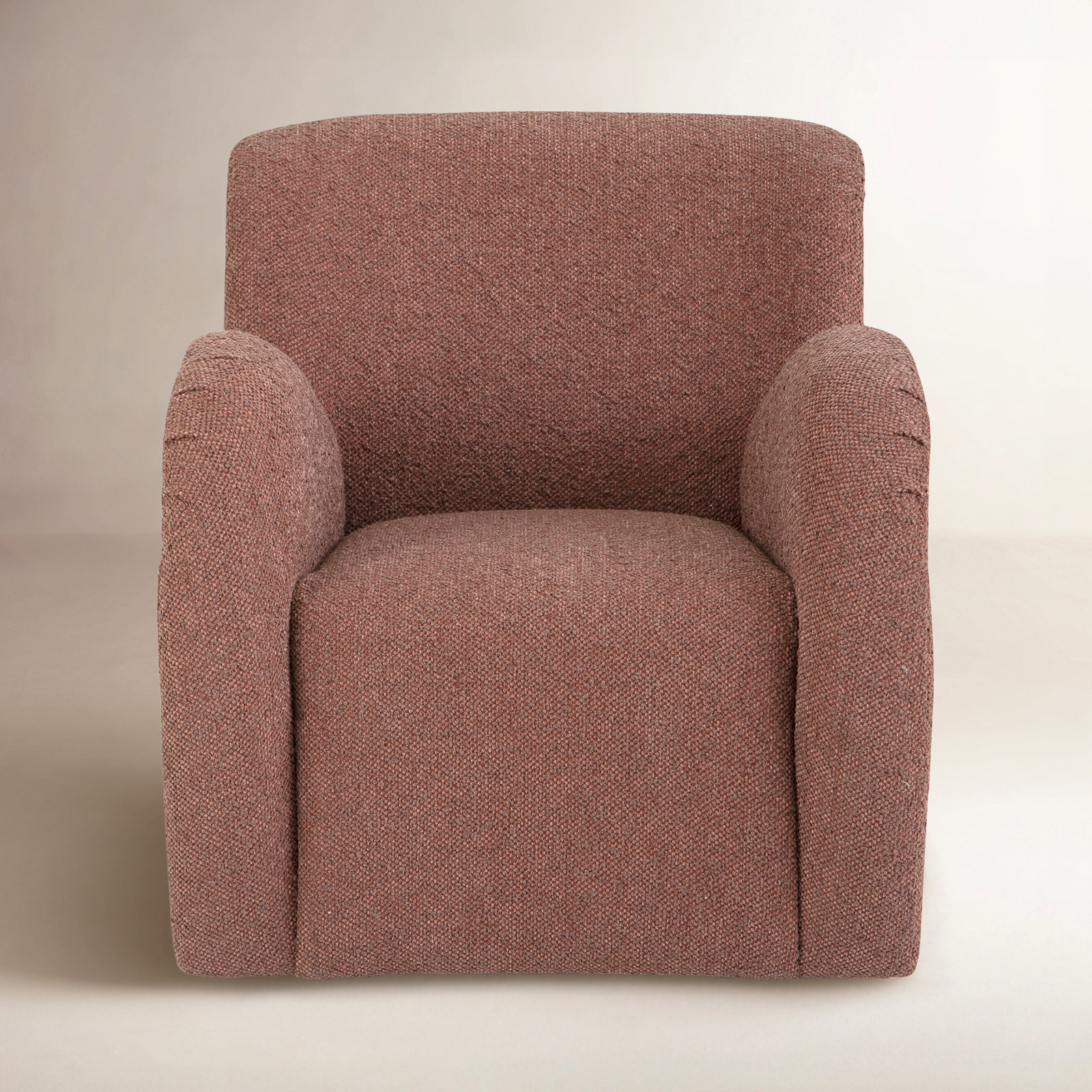 Rumy Swivel Chair, Rosewood