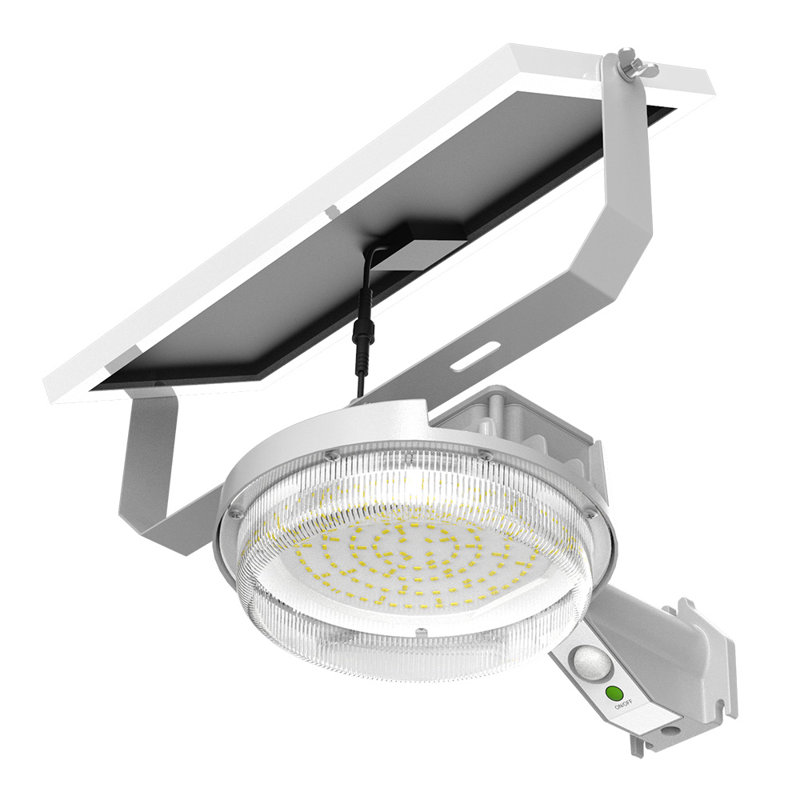 Gray Solar LED Outdoor Motion Sensor Wall Light