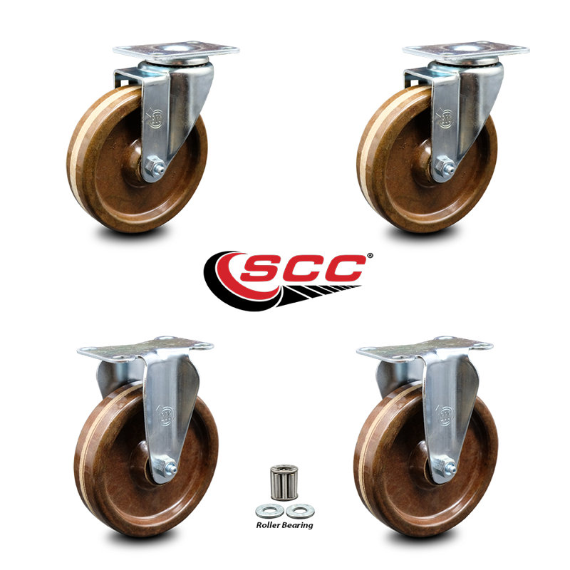 High Temp Phenolic Swivel Caster