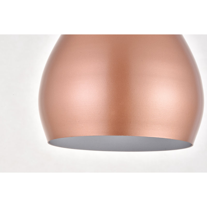 1 - Light Single Pendant, Honey Gold