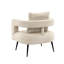 Fauteuil demi-tonneau en velours Modern-930965943