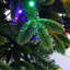 Sapin de Noël artificiel vert de 1,37 m avec 9 fonctions d'éclairage colorées