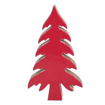 Enameled Mango Wood Christmas Tree